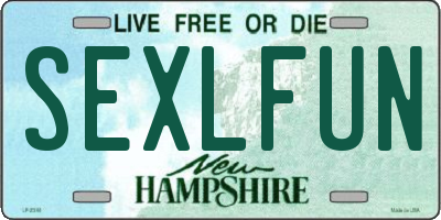 NH license plate SEXLFUN