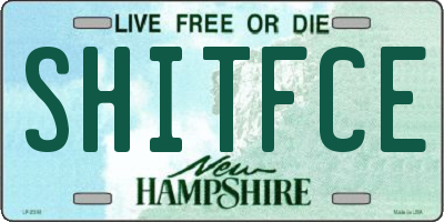 NH license plate SHITFCE