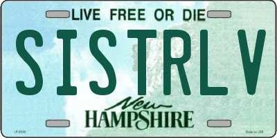 NH license plate SISTRLV