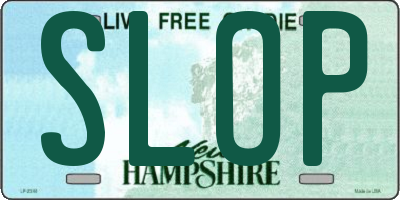 NH license plate SLOP