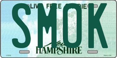 NH license plate SMOK