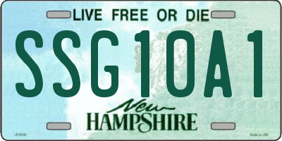 NH license plate SSG10A1