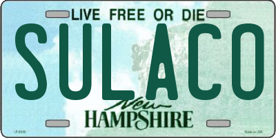 NH license plate SULACO