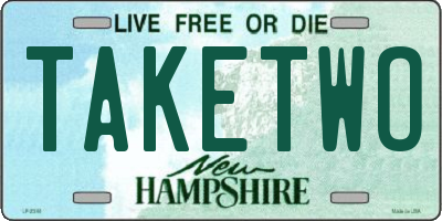 NH license plate TAKETWO