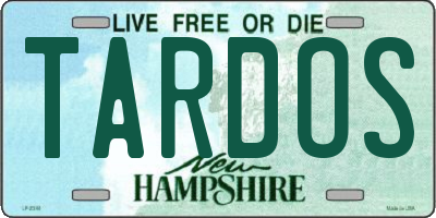 NH license plate TARDOS