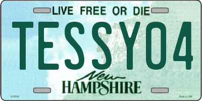 NH license plate TESSY04