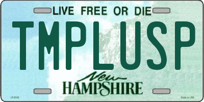 NH license plate TMPLUSP