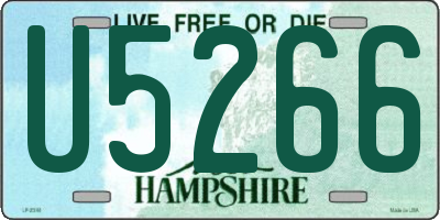 NH license plate U5266