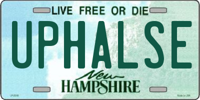 NH license plate UPHALSE