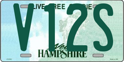 NH license plate V12S