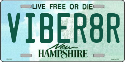 NH license plate VIBER8R