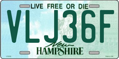 NH license plate VLJ36F