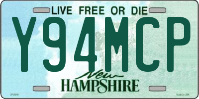 NH license plate Y94MCP