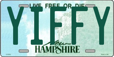 NH license plate YIFFY