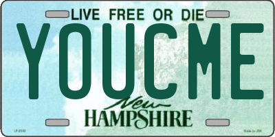 NH license plate YOUCME