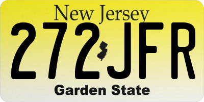 NJ license plate 272JFR