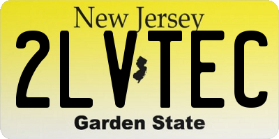 NJ license plate 2LVTEC