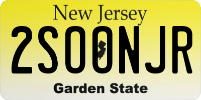 NJ license plate 2SOONJR