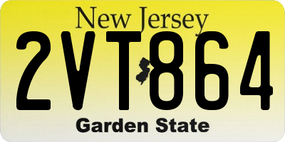 NJ license plate 2VT864