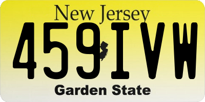 NJ license plate 459IVW