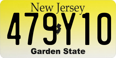 NJ license plate 479Y10