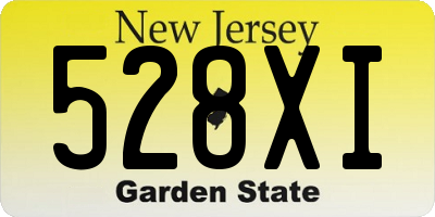 NJ license plate 528XI