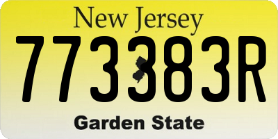 NJ license plate 773383R