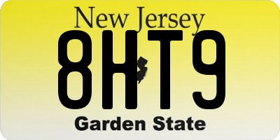 NJ license plate 8HT9