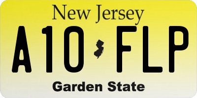 NJ license plate A10FLP