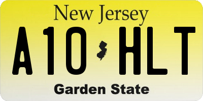 NJ license plate A10HLT