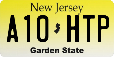 NJ license plate A10HTP