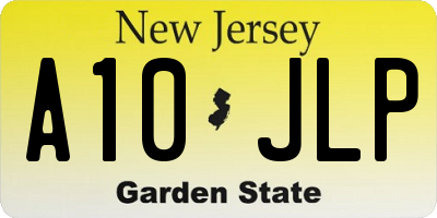 NJ license plate A10JLP