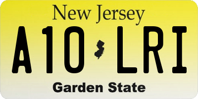 NJ license plate A10LRI