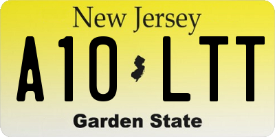 NJ license plate A10LTT