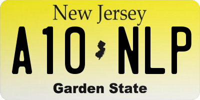 NJ license plate A10NLP