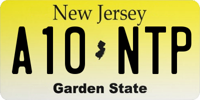 NJ license plate A10NTP