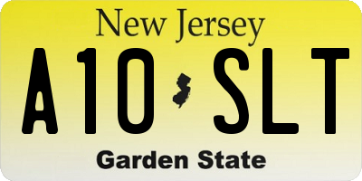 NJ license plate A10SLT