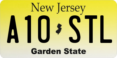 NJ license plate A10STL