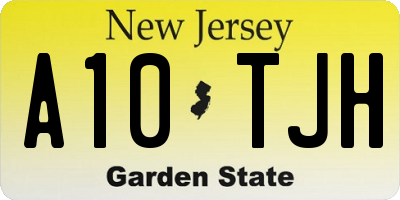 NJ license plate A10TJH