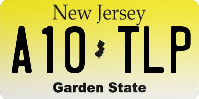 NJ license plate A10TLP