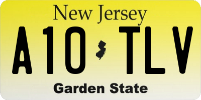 NJ license plate A10TLV