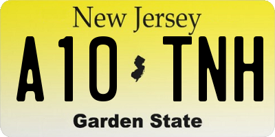 NJ license plate A10TNH
