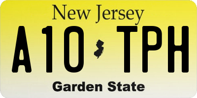 NJ license plate A10TPH
