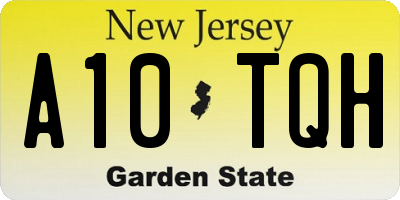 NJ license plate A10TQH