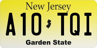 NJ license plate A10TQI