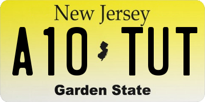 NJ license plate A10TUT