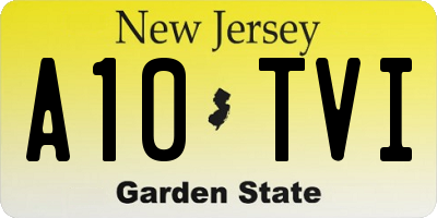 NJ license plate A10TVI