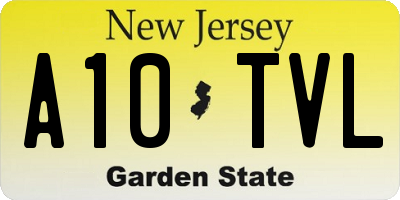 NJ license plate A10TVL