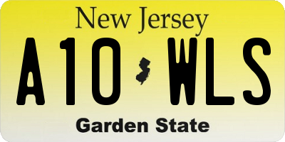 NJ license plate A10WLS