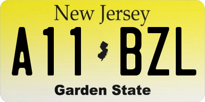 NJ license plate A11BZL